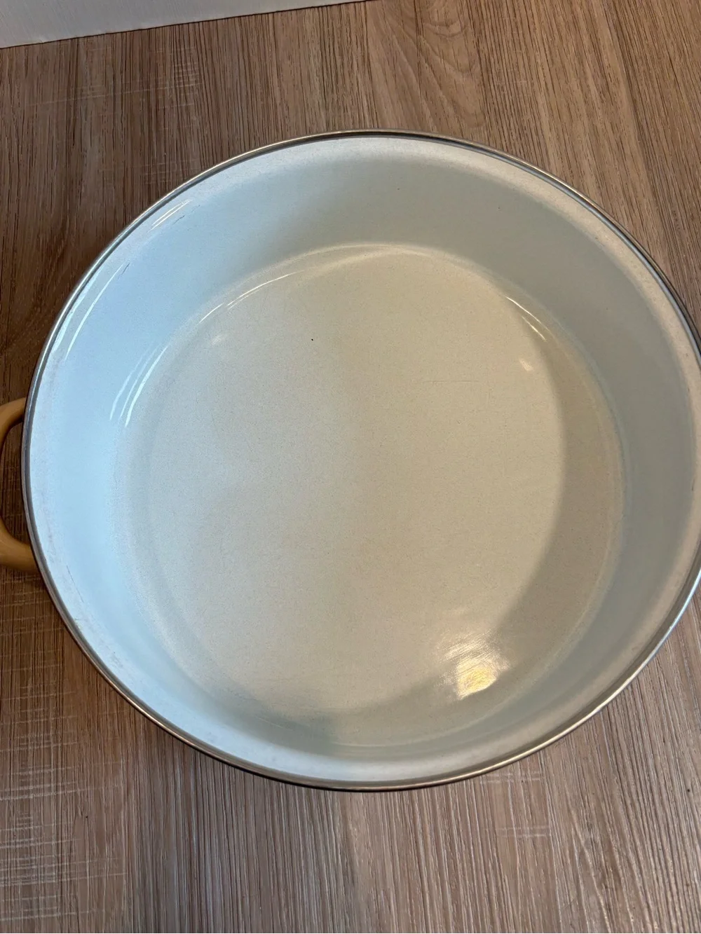 VTG Sears Merry Mushroom 10” 1 Qt Enamel Sauce Fry Pan W/ Lid MCM 70s Granny